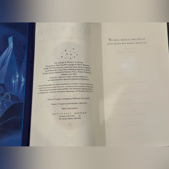 Harry Potter Order of the Phoenix Hardcover Deluxe Edition w/ Slipcover Box - Picture 9 of 13